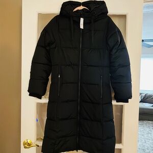 NWT – GAP ColdControl Max Long Puffer Coat – Size XXS – Black‎